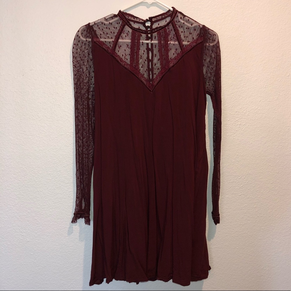 Urban Outfitters High-neck, long sleeve dress